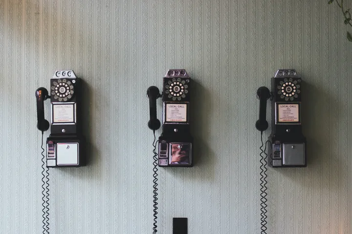 Antique wall phones