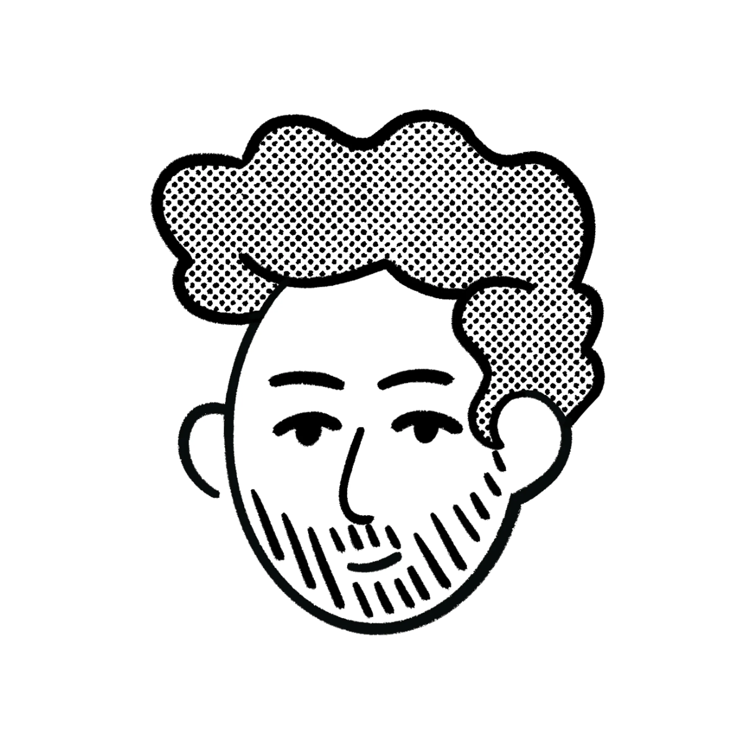 Notion-style self portrait